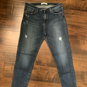 Flying Monkey distressed ankle length jeans